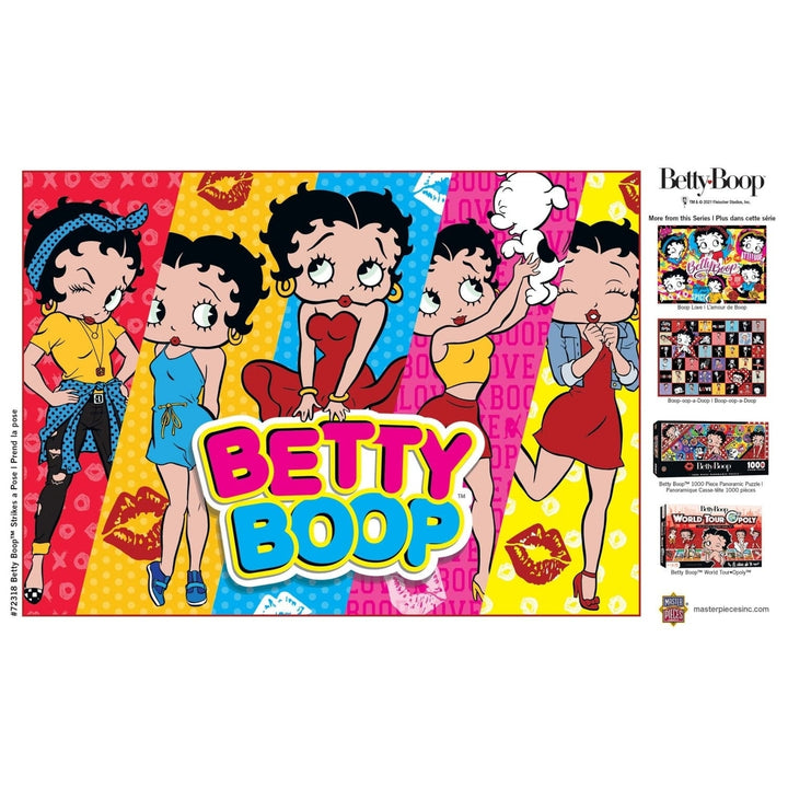 Betty Boop Strikes a Pose 1000 Piece Jigsaw Puzzle Cartoon Pinup Collectible Image 4