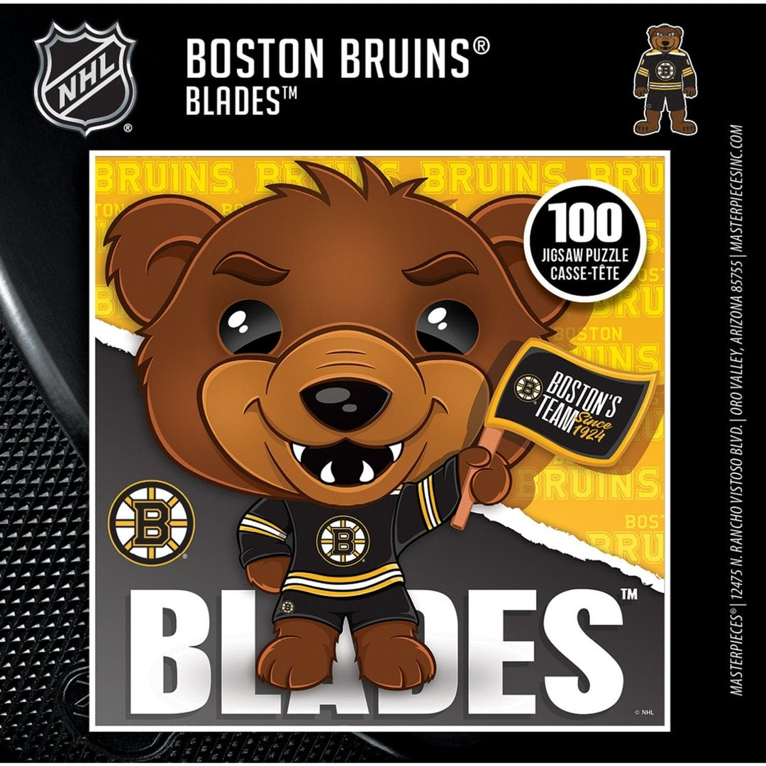 Boston Bruins Blades the Bruin 100 Piece Jigsaw Puzzle 10x10 NHL Collectible Image 3