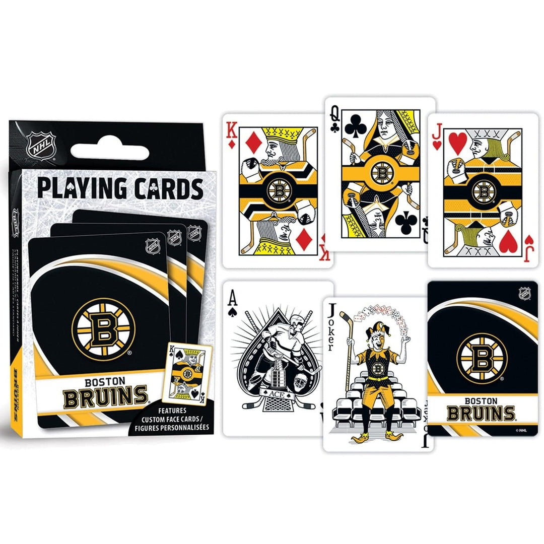 Boston Bruins Playing Cards 54 Card Deck NHL Team Logo Custom Designs Image 3