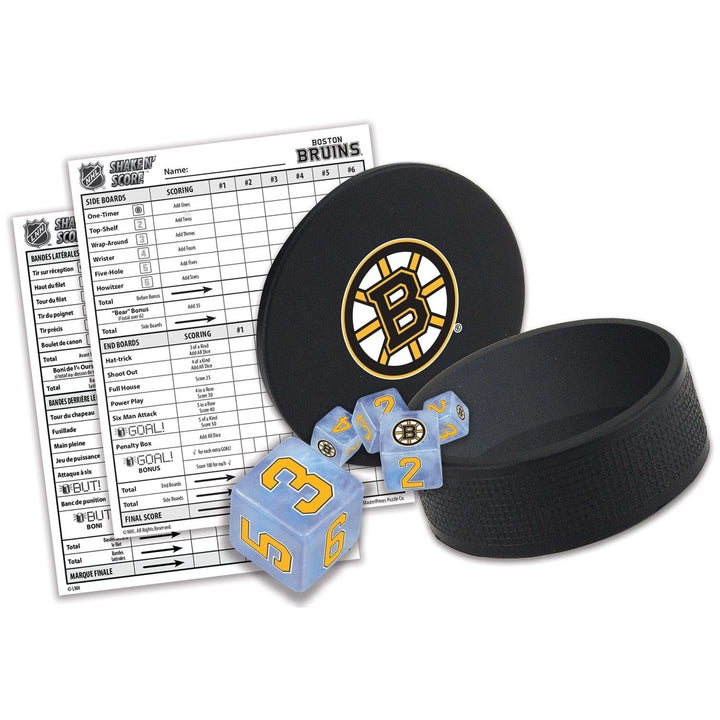 Boston Bruins Shake n Score Dice Game Official NHL Team Travel Game Image 2