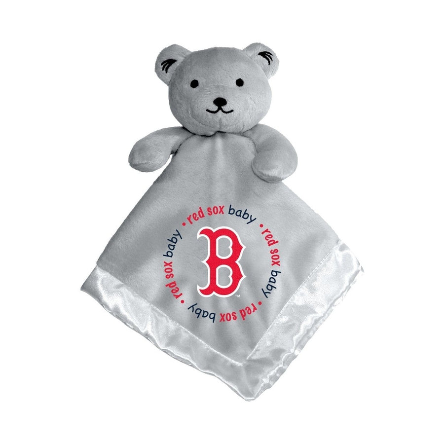 Boston Red Sox Security Bear Gray Plush 14in BabyFanatics Embroidered Logo Image 1