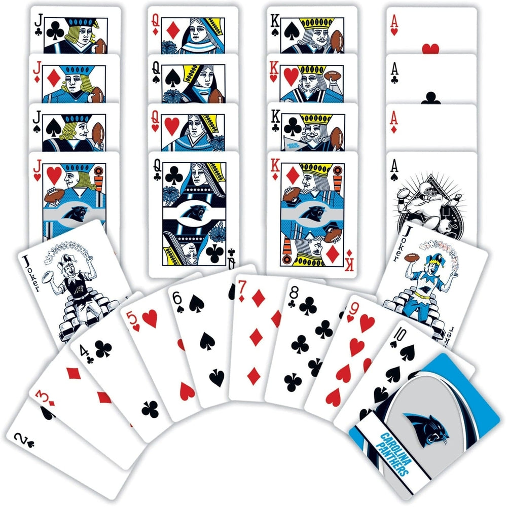 Carolina Panthers Playing Cards 54 Card Deck Officially Licensed NFL Team Deck Image 2