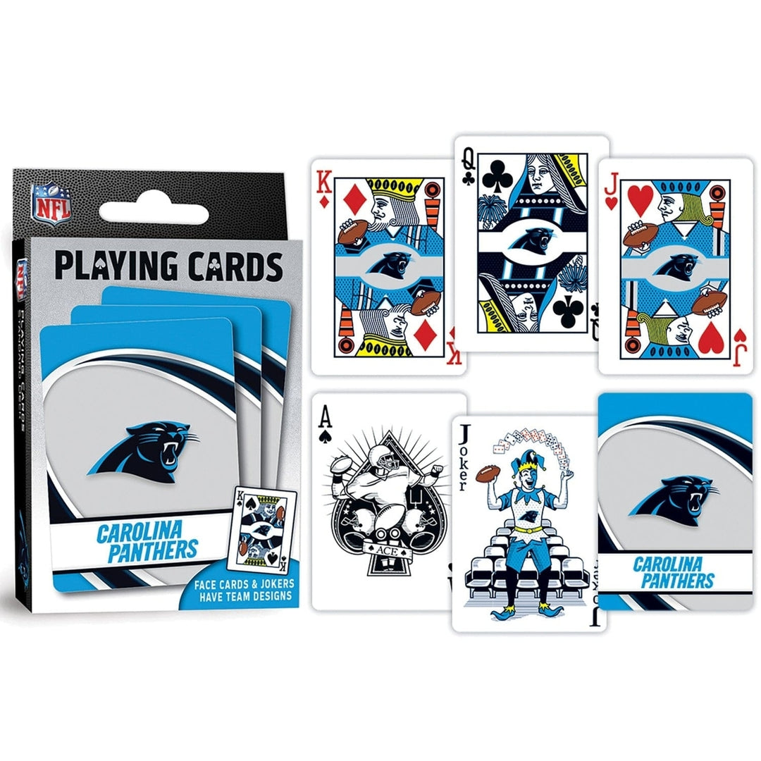 Carolina Panthers Playing Cards 54 Card Deck Officially Licensed NFL Team Deck Image 3