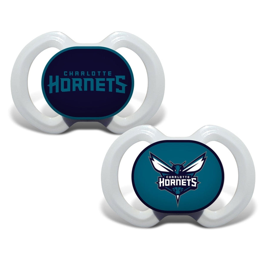 Charlotte Hornets Pacifier 2-Pack BPA-Free Orthodontic Silicone Infant Care Image 1