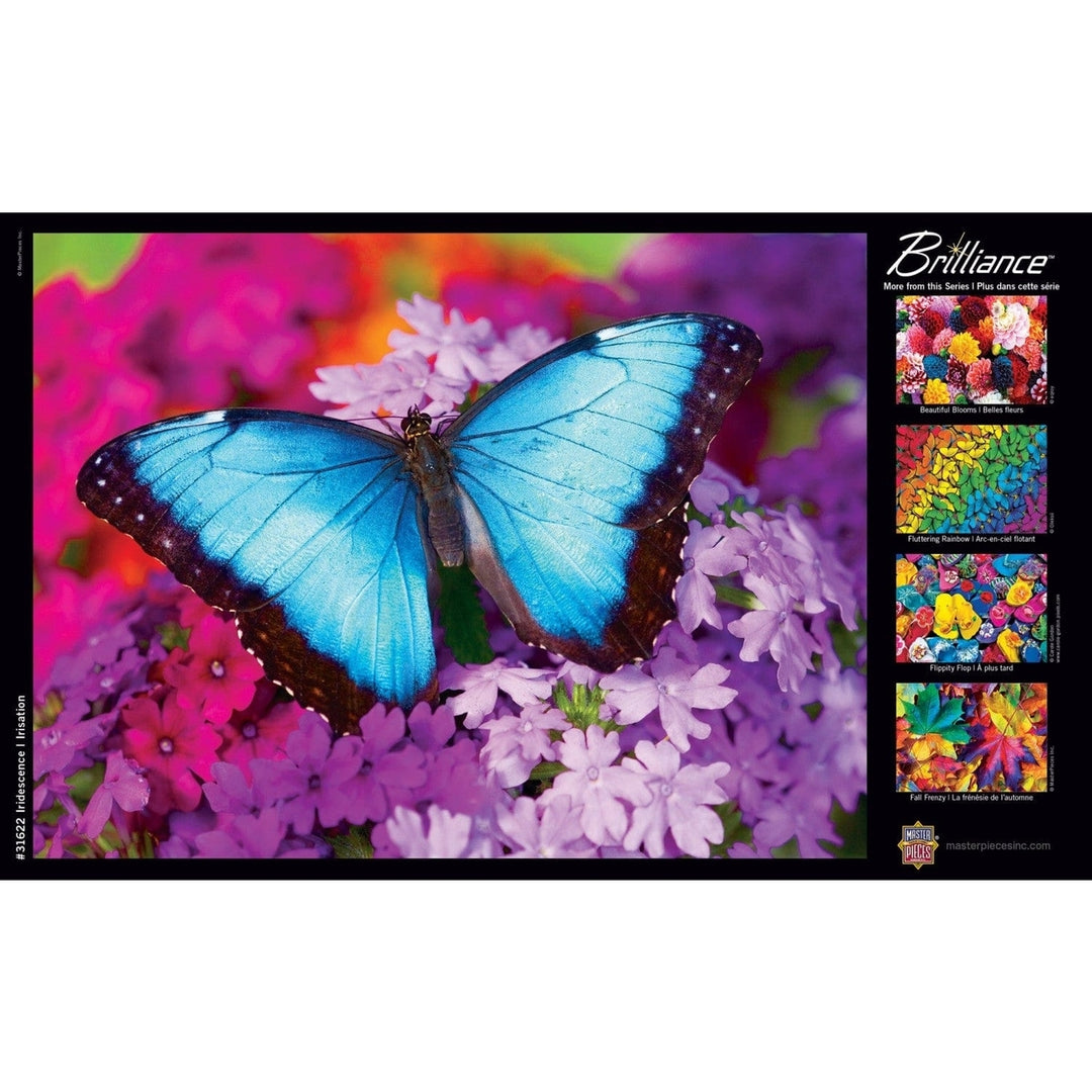 MasterPieces Brilliance Iridescence 550 Piece Puzzle Butterfly 24x18 Recycled Image 4