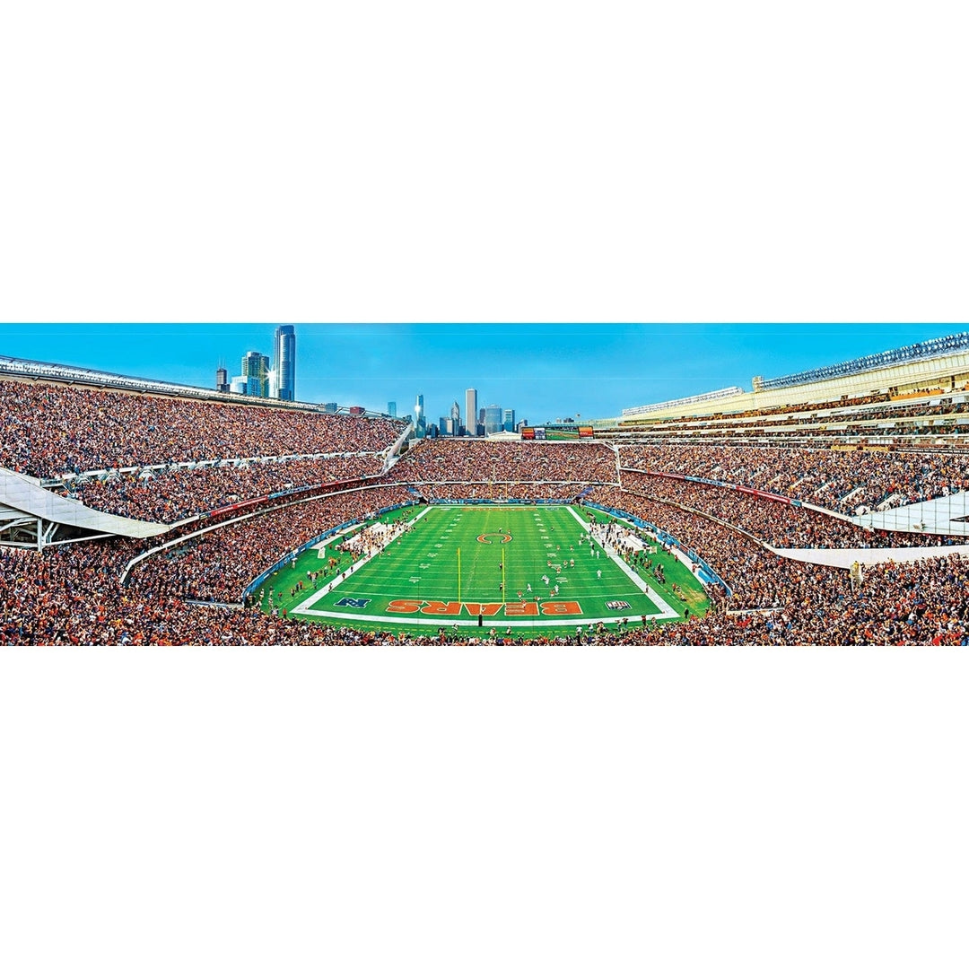 Chicago Bears - 1000 Piece Panoramic Jigsaw Puzzle - End View Image 2