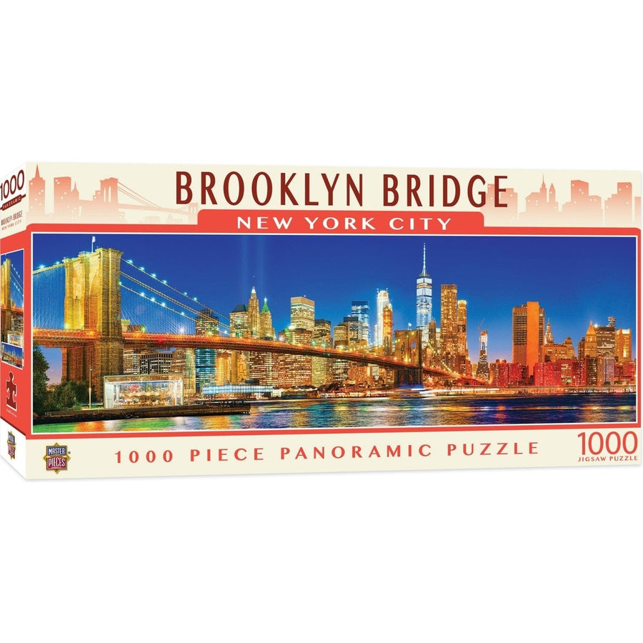 Brooklyn Bridge 1000 Piece Jigsaw Puzzle American Vista Panoramic NYC Puzzle Image 1