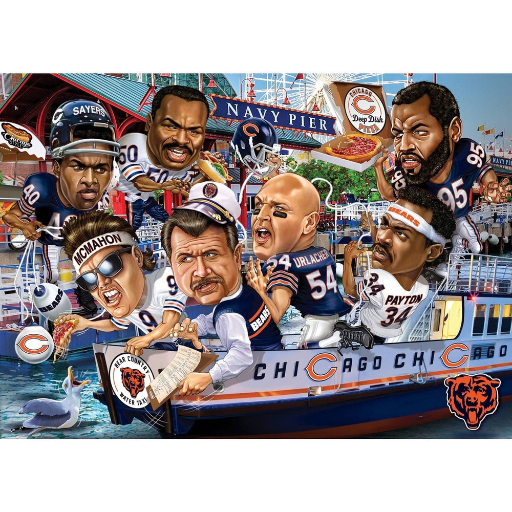 Chicago Bears 500 Piece Jigsaw Puzzle MasterPieces NFL Greats Recycled Material Image 2