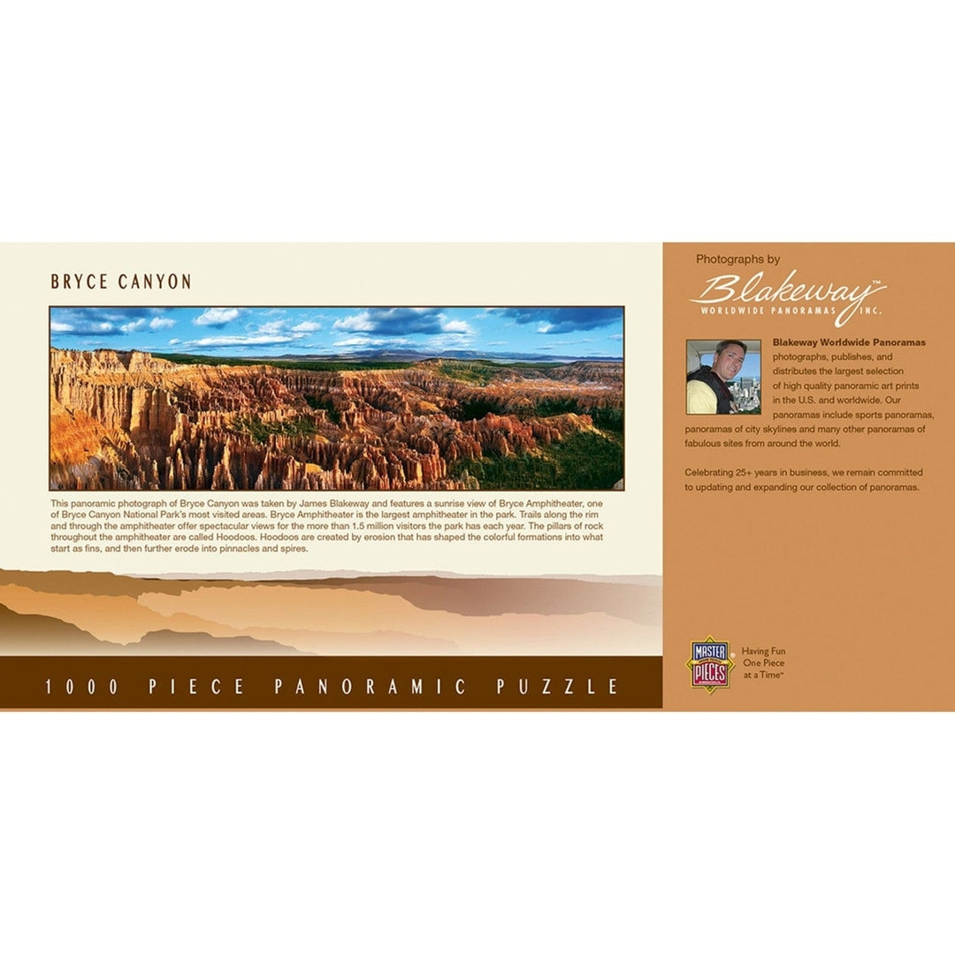 American Vista Bryce Canyon 1000 Piece Panoramic Jigsaw Puzzle for Adults Image 3