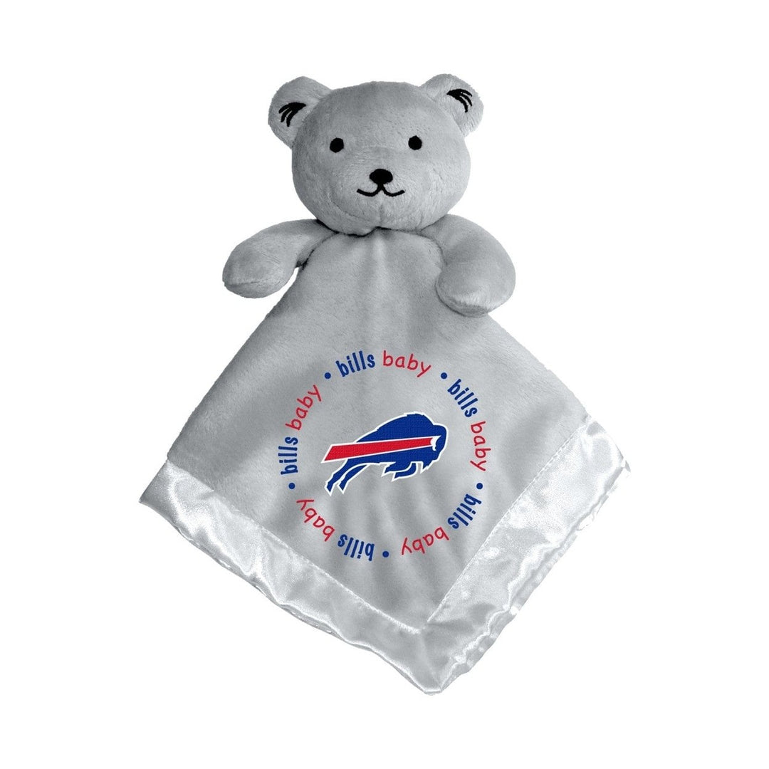 Buffalo Bills Security Bear Gray Plush Buddy 14x14 Soft Satin Lined Image 1