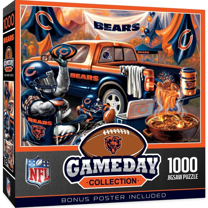 Chicago Bears 1000 Piece Jigsaw Puzzle 19.25x26.75 Eco-Friendly Chipboard Image 1