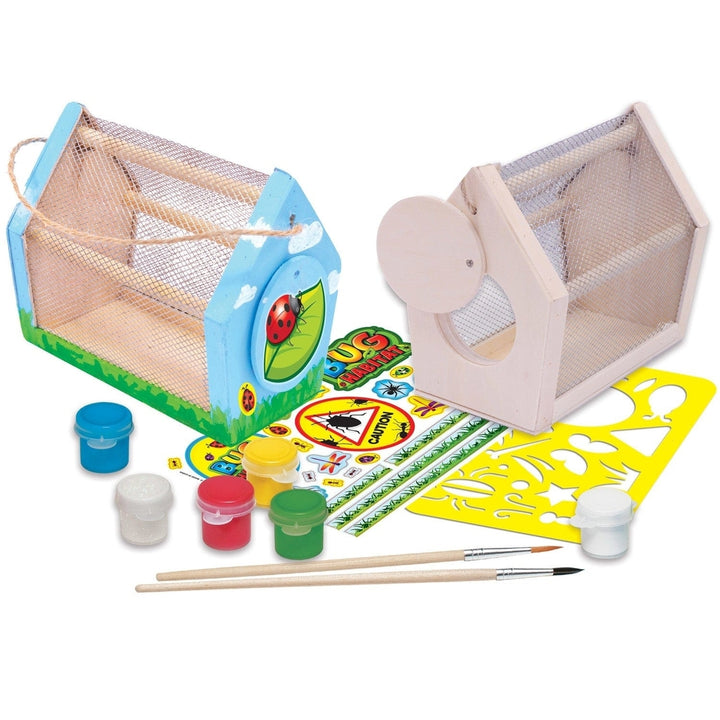 Bug Habitat Wood Craft and Paint Kit Real Wood Craft Supplies for Kids Image 2