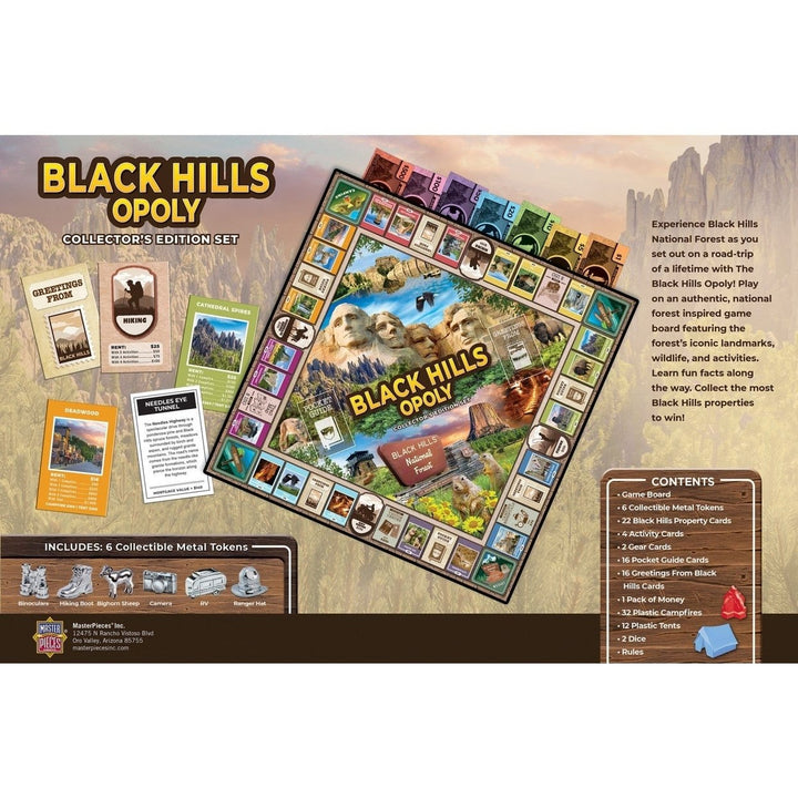 Black Hills Opoly Board Game National Parks Adventure Family Fun 2-6 Players Image 3