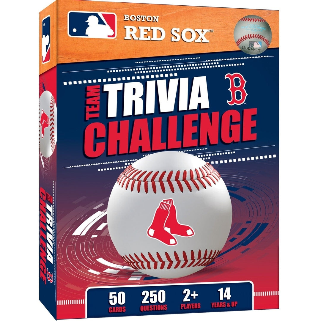 Boston Red Sox Trivia Challenge Game 50 Cards 250 Questions Ages 12 and Up Image 1