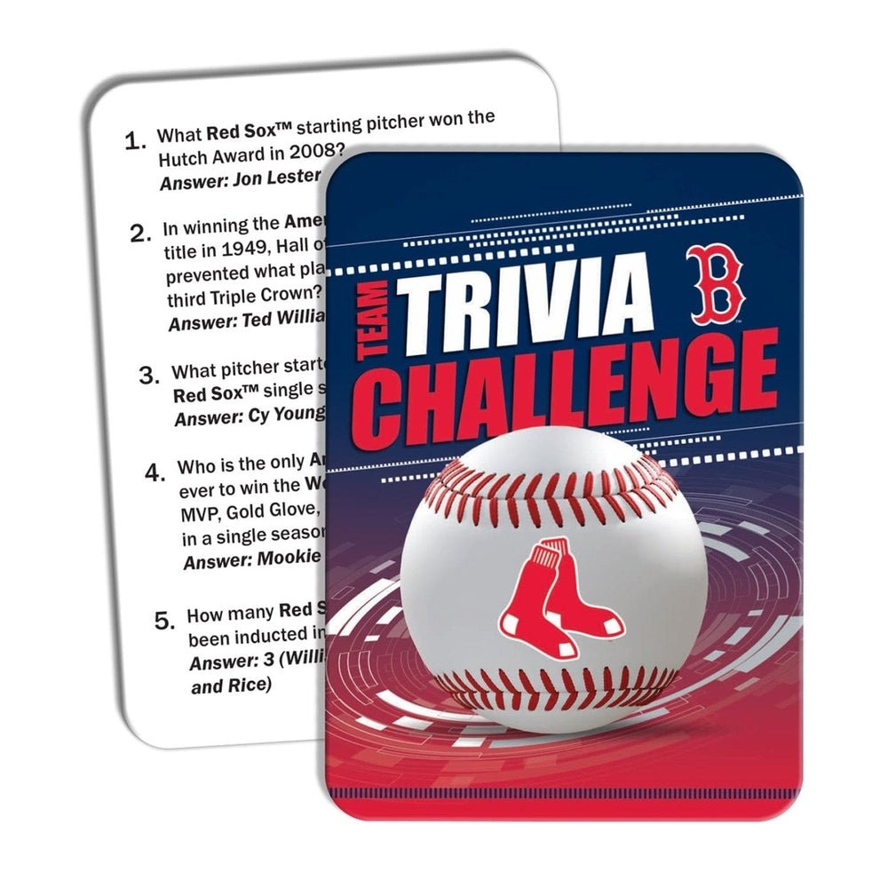 Boston Red Sox Trivia Challenge Game 50 Cards 250 Questions Ages 12 and Up Image 2