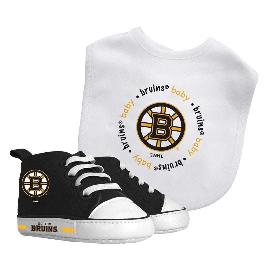 Boston Bruins NHL BabyFanatic 2 Piece Unisex Gift Set Image 1