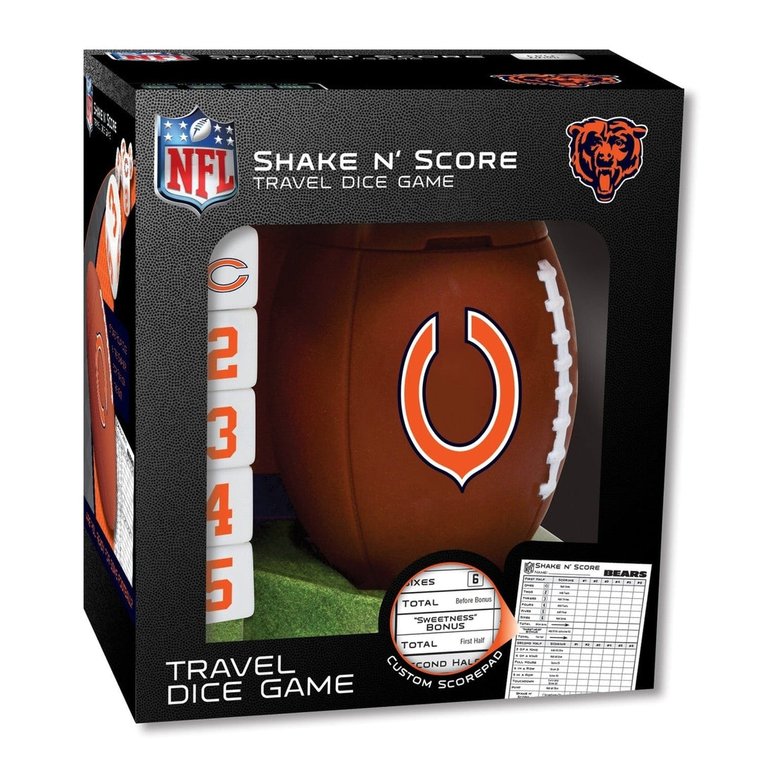 Chicago Bears Shake n Score Dice Game Official NFL Travel Game for Fans Image 1