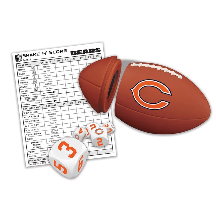 Chicago Bears Shake n Score Dice Game Official NFL Travel Game for Fans Image 2