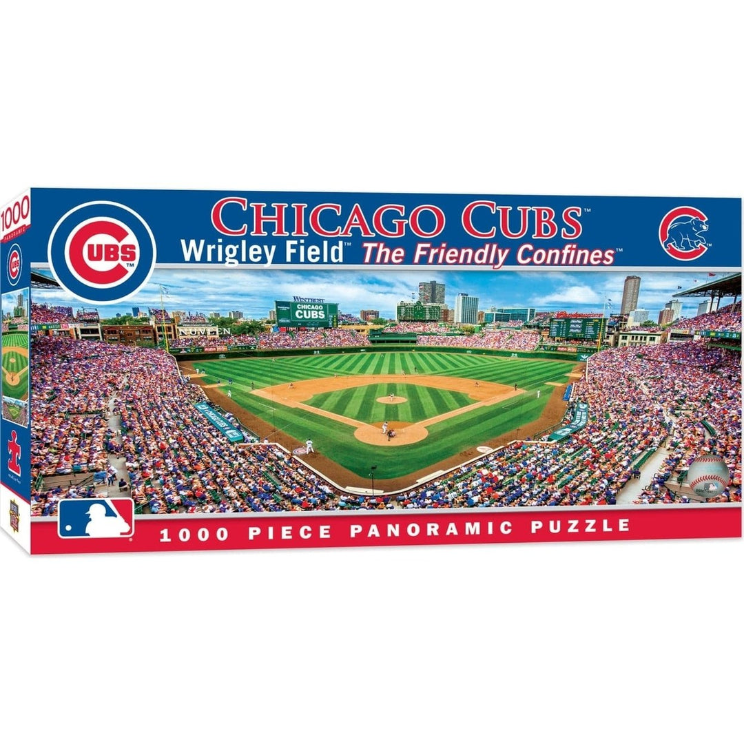 MasterPieces Chicago Cubs 1000 Piece Panoramic Jigsaw Puzzle Wrigley Field 13x39 Image 1