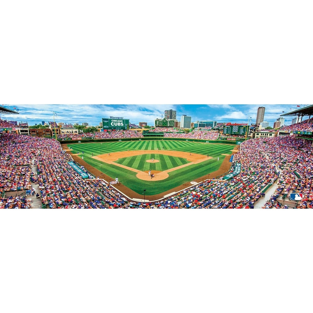 MasterPieces Chicago Cubs 1000 Piece Panoramic Jigsaw Puzzle Wrigley Field 13x39 Image 2