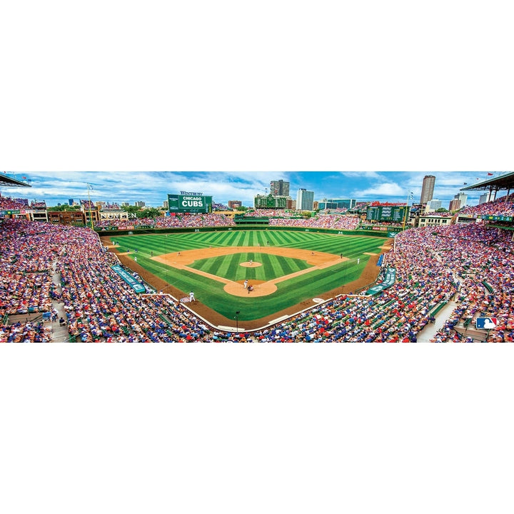 MasterPieces Chicago Cubs 1000 Piece Panoramic Jigsaw Puzzle Wrigley Field 13x39 Image 2