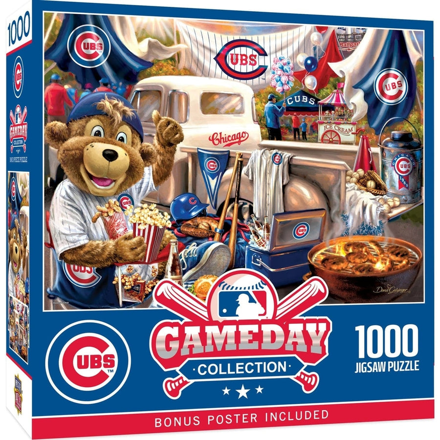 "MasterPieces Chicago Cubs Jigsaw Puzzle 1000 Pieces 19.25x26.75 Recycled Material" Image 1