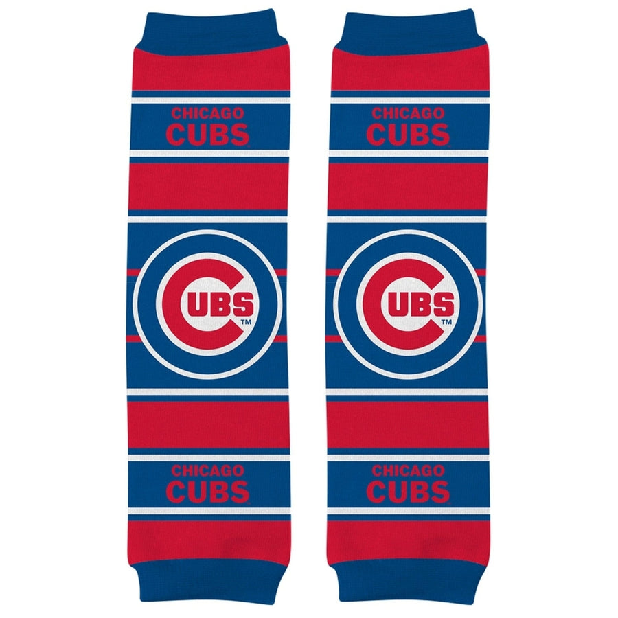 Chicago Cubs Baby Leg Warmers Cotton Spandex Unisex Infant Toddler 9-35 lbs Image 1