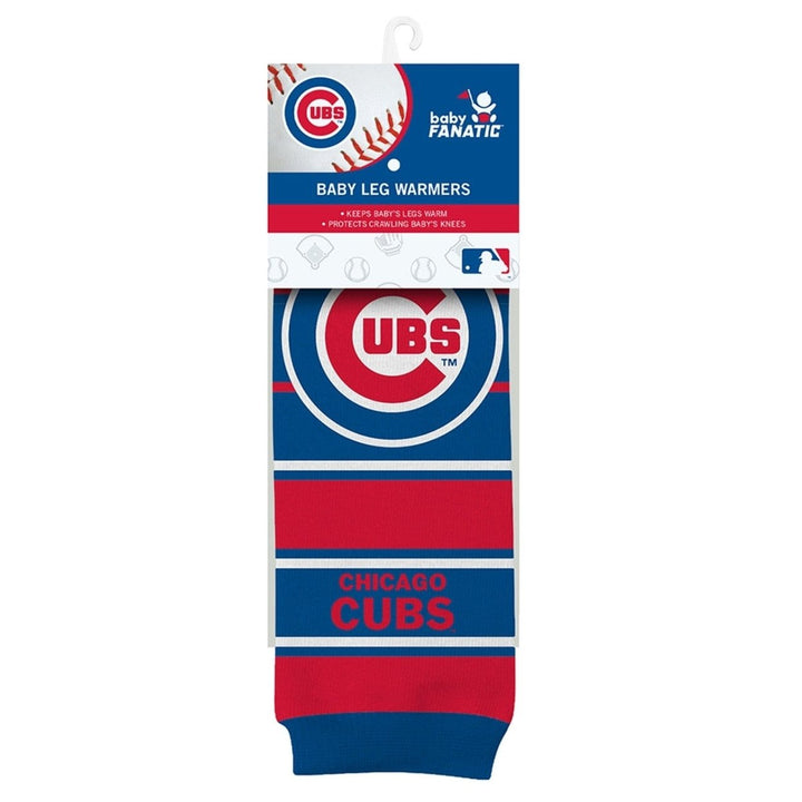 Chicago Cubs Baby Leg Warmers Cotton Spandex Unisex Infant Toddler 9-35 lbs Image 2