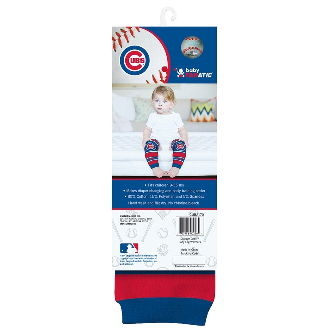 Chicago Cubs Baby Leg Warmers Cotton Spandex Unisex Infant Toddler 9-35 lbs Image 3