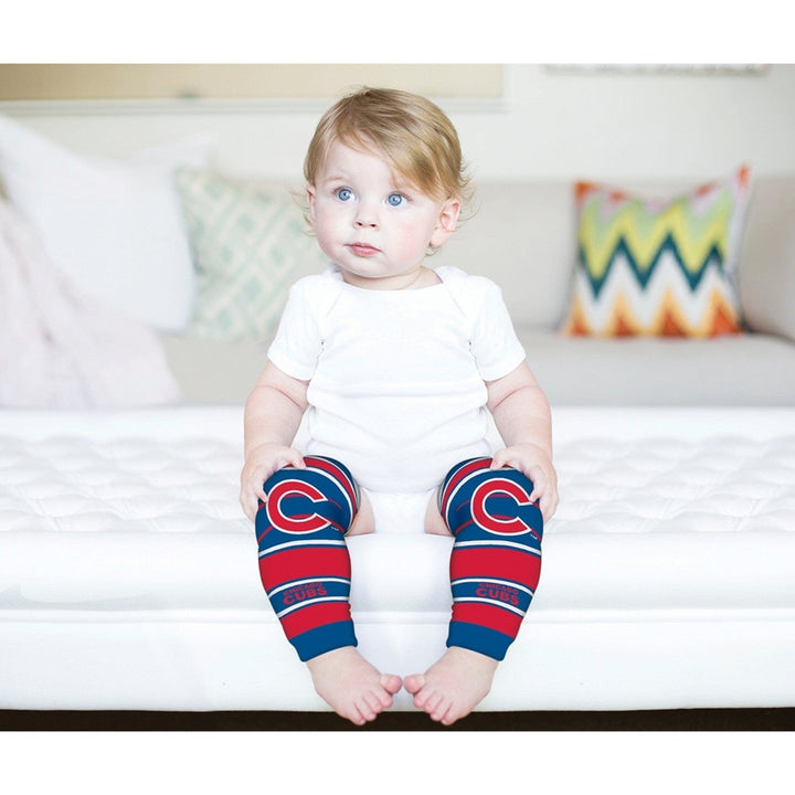 Chicago Cubs Baby Leg Warmers Cotton Spandex Unisex Infant Toddler 9-35 lbs Image 4