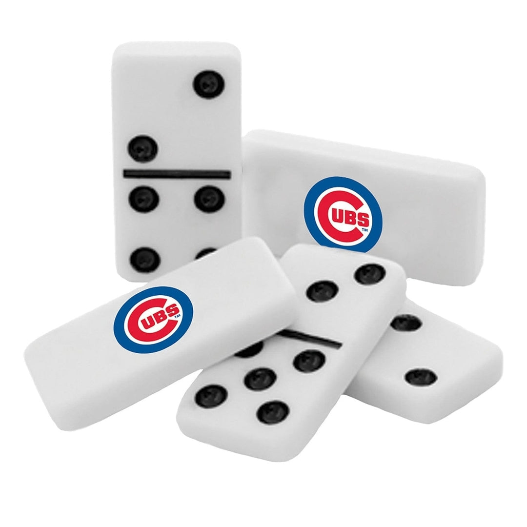 Chicago Cubs Dominoes Set Officially Licensed Sports Collectible Tin Box 28 Pieces Image 2