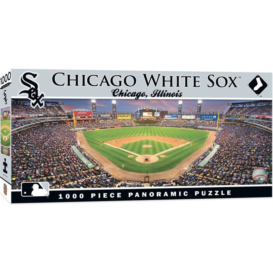 Chicago White Sox 1000 Piece Jigsaw Puzzle Panoramic View U.S. Cellular Field Image 1