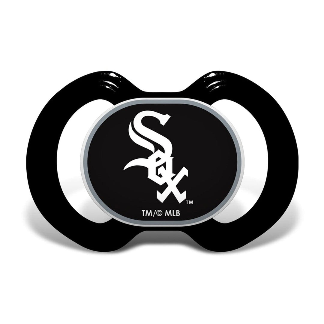 Chicago White Sox 3-Piece Baby Gift Set Bib Bottle Pacifier Unisex BPA-Free Image 2