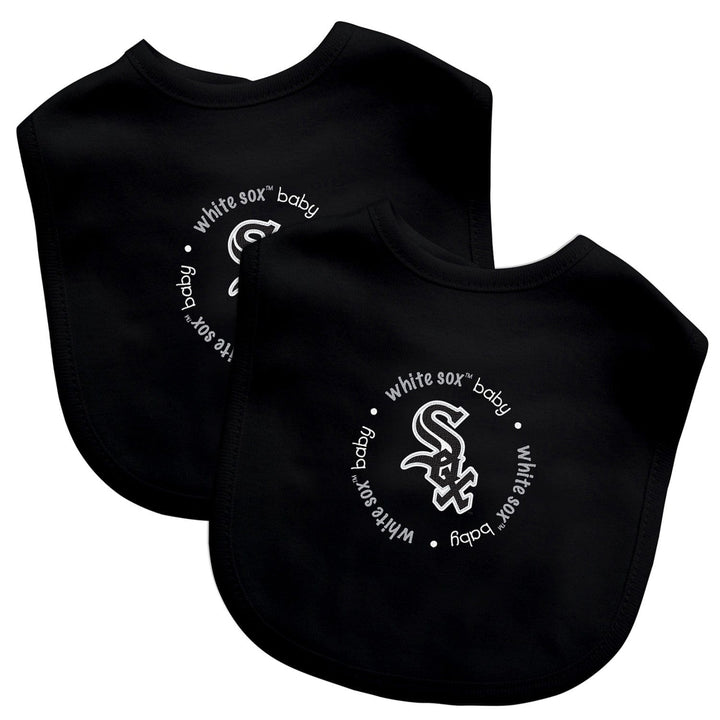 Chicago White Sox Baby Bibs 2-Pack Cotton MLB Unisex Infant Feeding Accessories Image 1