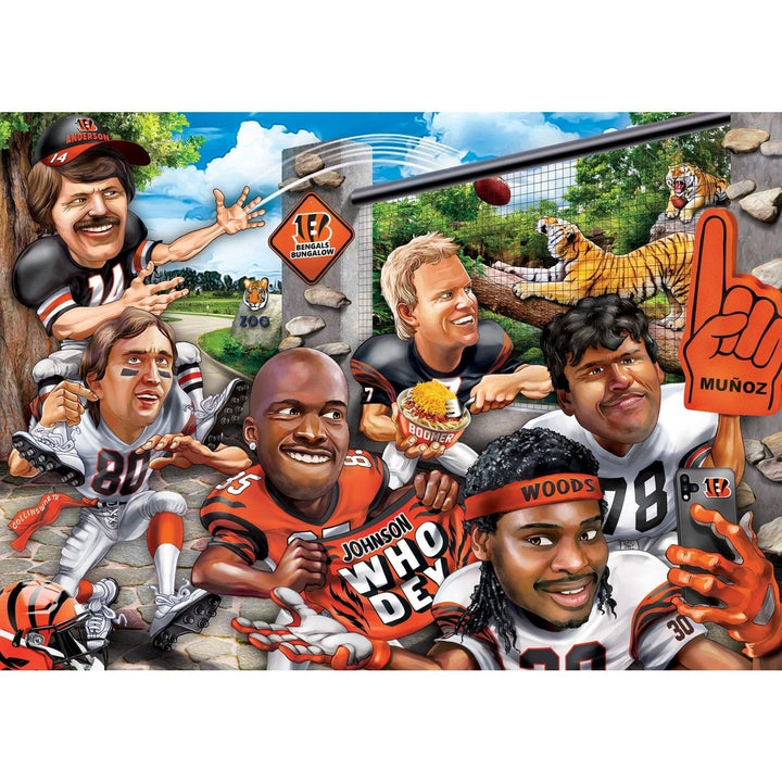 Cincinnati Bengals 500 Piece Jigsaw Puzzle NFL MasterPieces Eco-Friendly Artwork Image 2