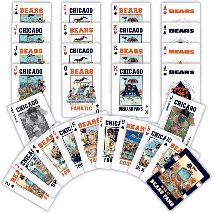 Chicago Bears Playing Cards 54 Card Deck Official NFL Team Deck Fan Gear Image 2