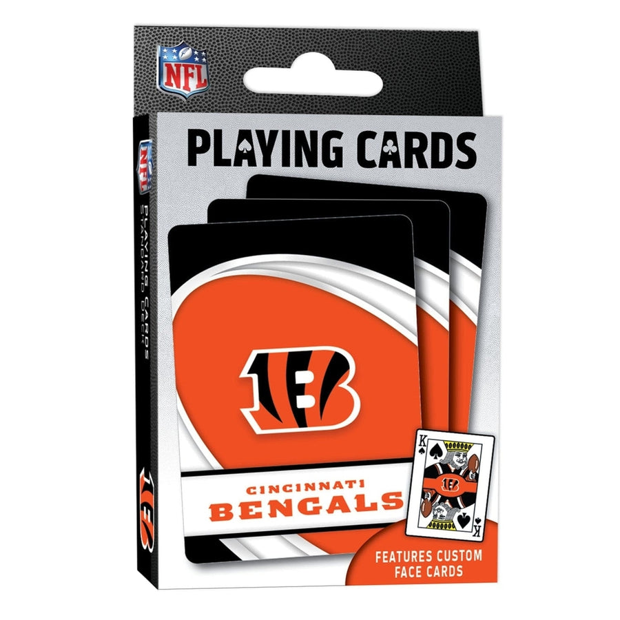 Cincinnati Bengals Playing Cards 54 Card Deck Team Logo Custom Designs Image 1