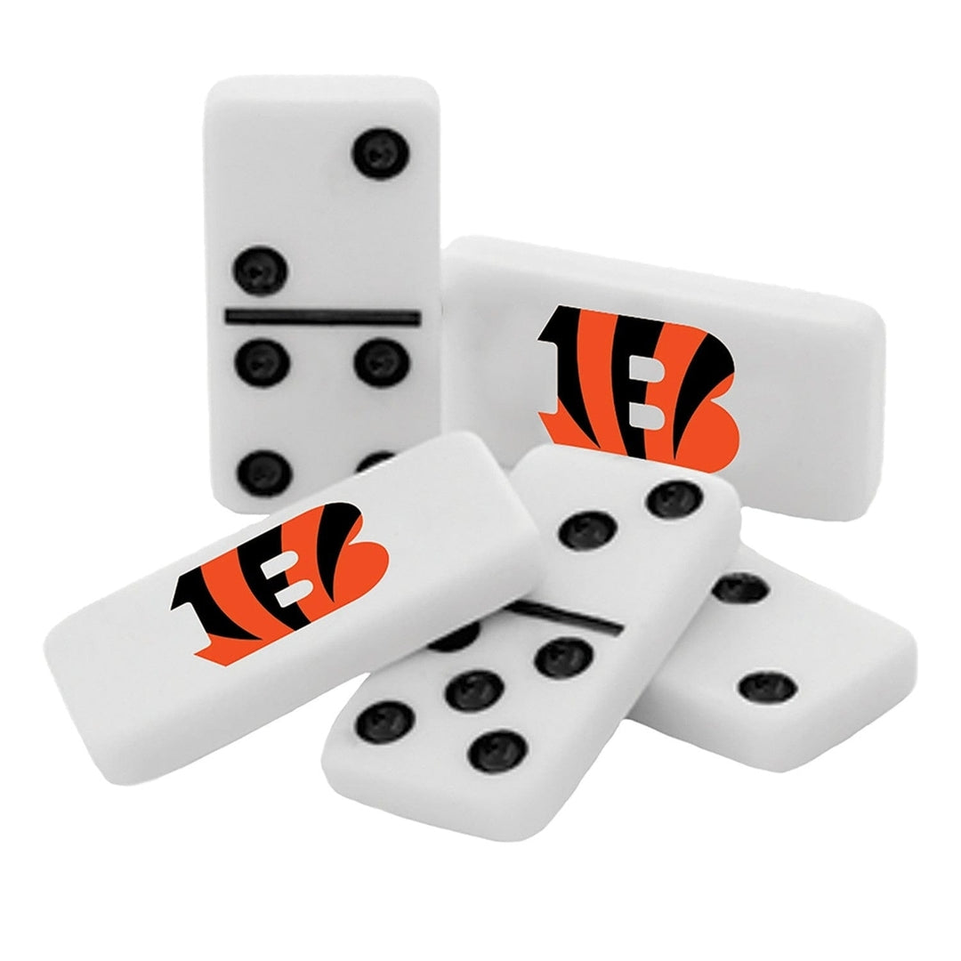 Cincinnati Bengals Dominoes Set Officially Licensed Sports Collectible Tin Box Image 2