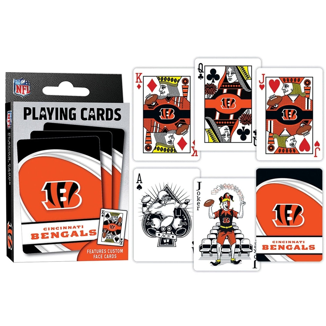 Cincinnati Bengals Playing Cards 54 Card Deck Team Logo Custom Designs Image 3