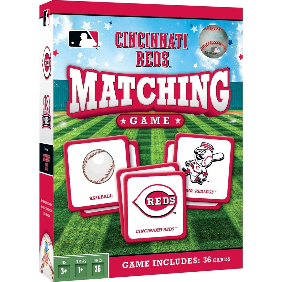 Cincinnati Reds Matching Game Family Fun Card Game Officially Licensed MLB Image 1