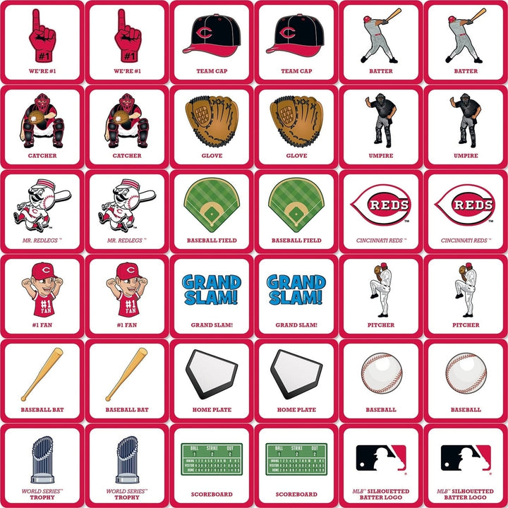 Cincinnati Reds Matching Game Family Fun Card Game Officially Licensed MLB Image 2