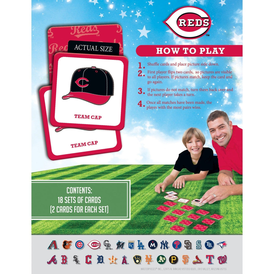 Cincinnati Reds Matching Game Family Fun Card Game Officially Licensed MLB Image 3