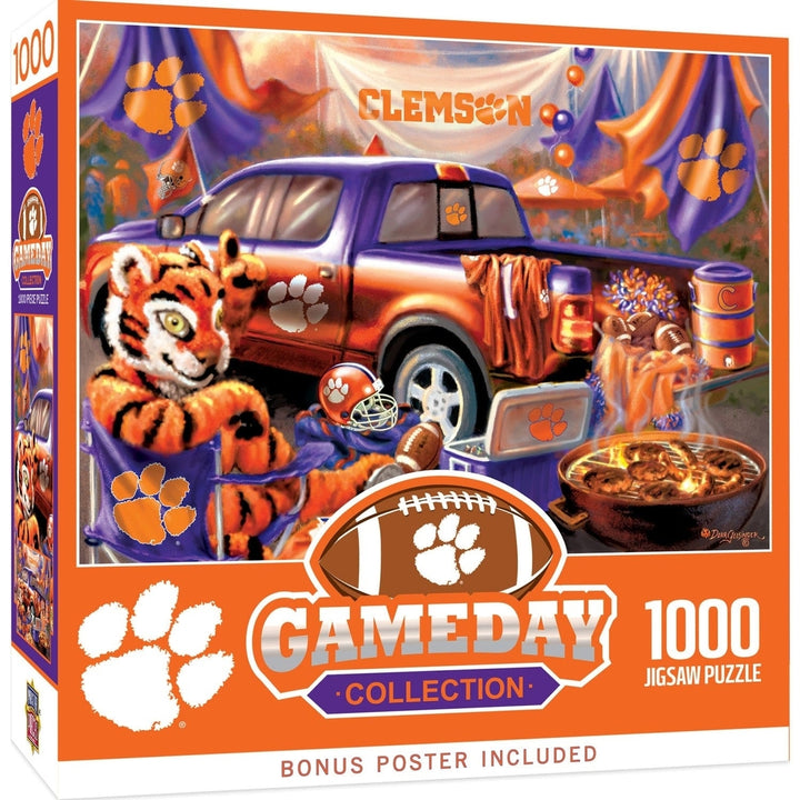 Clemson Tigers - Gameday 1000 Piece Jigsaw Puzzle Image 1