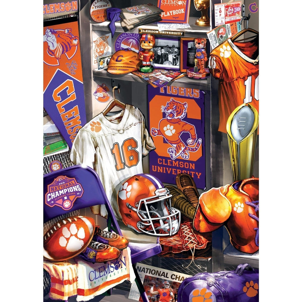 Clemson Tigers - Locker Room 500 Piece Jigsaw Puzzle Image 2