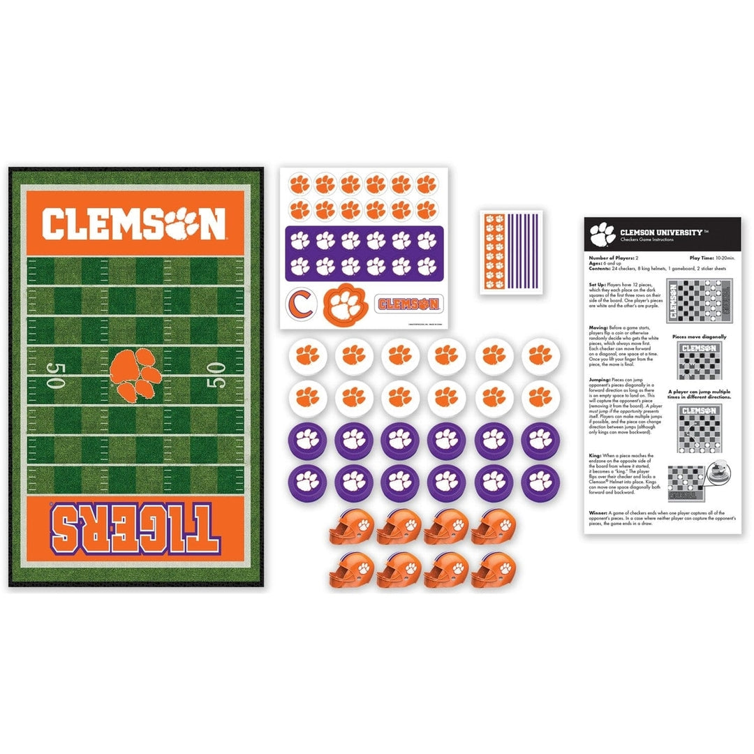 Clemson Tigers Checkers Board Game Image 2