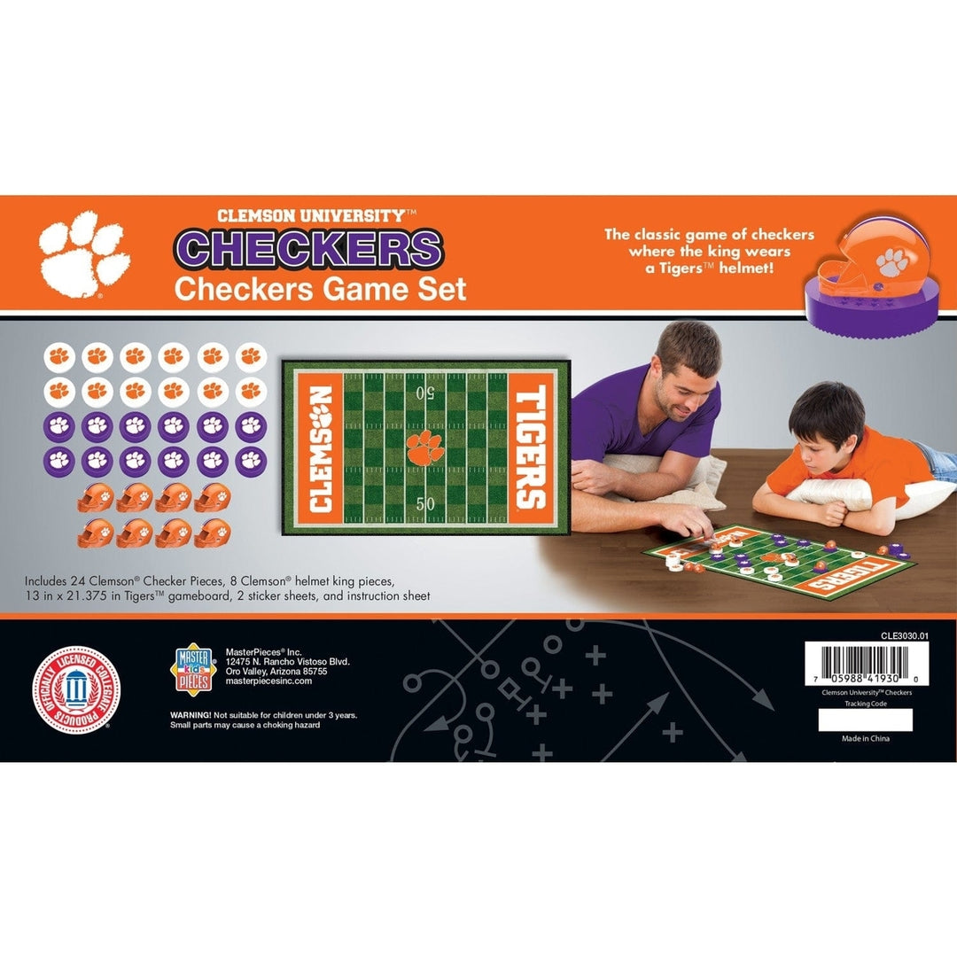 Clemson Tigers Checkers Board Game Image 3