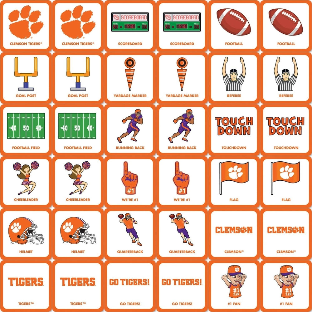 Clemson Tigers Matching Game Image 2