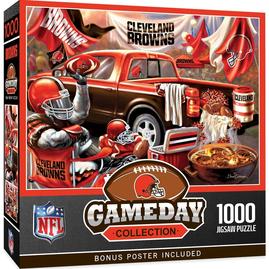 Cleveland Browns 1000 Piece Jigsaw Puzzle NFL 19.25 x 26.75 Eco-Friendly Image 1