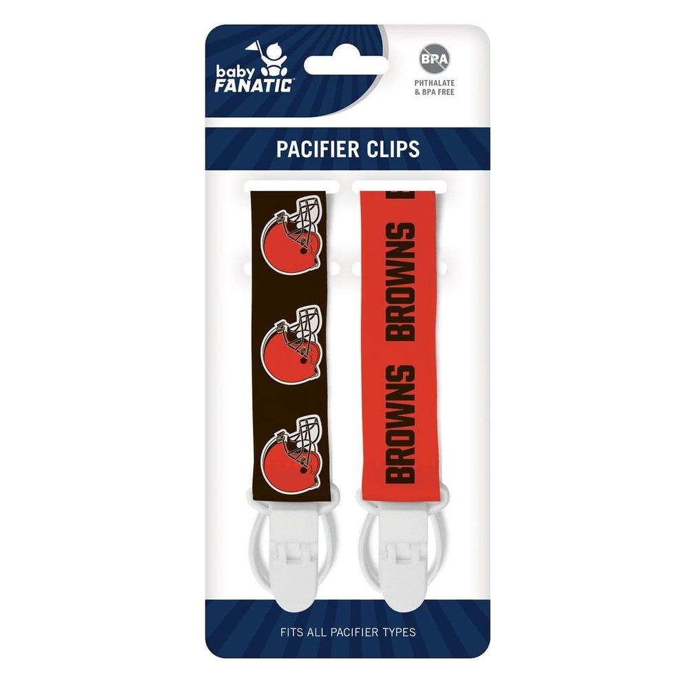 Cleveland Browns - Pacifier Clip 2-Pack Image 2