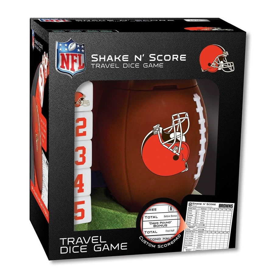 Cleveland Browns Shake n Score Dice Game Official NFL Collectible Travel Game Image 1